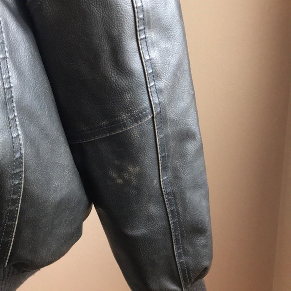 Tommy Hilfiger faux leather jacket Sz L - Picture 6 of 8